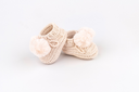 Topsy Pom Pom Baby Bootees Hand Crocheted Cotton