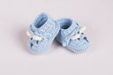 Tilly Bear Baby Bootees Hand Crocheted Cotton