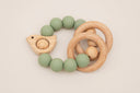 Chirpy Wooden and Silicone Baby Teether