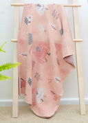 SnugglyBoo OEKO-TEX Cotton Baby Multi-Purpose Knit Blanket
