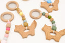 Zorro Fox Wooden Silicone Baby Teether