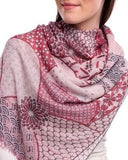 AYA Layered Motifs Design Merino Wool Scarf