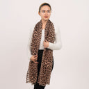 Jaguar Wool Silk Scarf