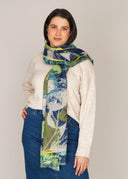 Parker Leaf Pure Wool Modal Scarf