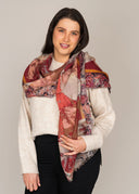 Parker Leaf Pure Wool Modal Scarf