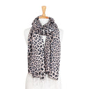 Ocelot Habutai Hand Printed Pure Silk Scarf