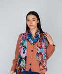 Fiore Floral Pure Silk Scarf