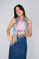Rani Kaleidoscopic Pure Silk Scarf