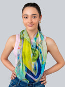 Cocktail Cosmic Print Modal Silk Scarf