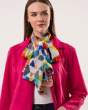 Tessera Kaleidoscope Design Pure Silk Scarf