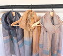 Vintage linen scarf by DLUX styled for effortless warm-weather layering