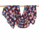Chroma Silk Scarf Navy in Navy