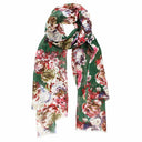 Tilda Flower Hand Printed Pure Linen Scarf