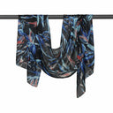 Deedee Pure Silk Scarf - Black in Black