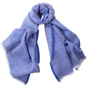 Seismic Pure Merino Wool Scarf Blue in Blue