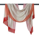 Frankie Dipped Scarf - Blue in Berry