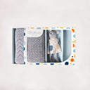 Little Grey Mouse Luxury Baby Gift Set – Knit Blanket & Rattle Toy | Newborn Baby Shower Gift