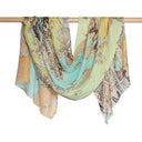 Paisley Gelati Coloured Modal Cotton Scarf Sherbet in Sherbet