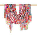 Valli Modal Silk Scarf Coral in Coral