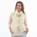 Miami Spot Hand Printed Pure Linen Scarf