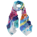 Tempo Tracery Leaf Modal Scarf Blue in Blue