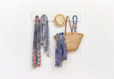 Palms Cotton Wrap Blue in Blue