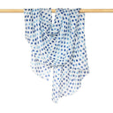 Casper Linen Scarf Blue in Blue