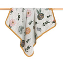 Flower Knitted Baby Blanket - Mustard in Mustard