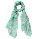 Tiger Lilly Flower Printed Pure Cotton Scarf