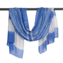 Corbet Wool Silk Scarf - Denim in Denim