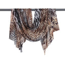 Cheetah Wool Modal Scarf in Gift Boxed