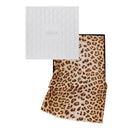 Jaguar Wool Silk Scarf Lavender in Gift Boxed