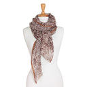 Carousel Print Scarf Lake in Coffee