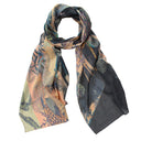 Jungle Cotton Scarf in Charcoal