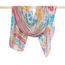 Emmy Silk Cotton Wrap - Ochre in Multi