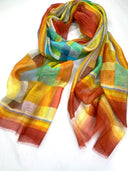 Barcelona Cotton Silk Scarf - Multi in Multi