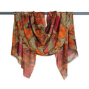 Autumn Merino Scarf in Burnt Orange