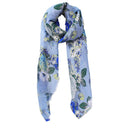 Rosie Linen Scarf Pink in Blue