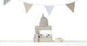 Baby Flag Cotton Bunting - Natural in Natural