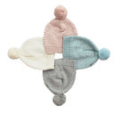 Newbie Baby Hat Cotton Waffle Knit with Pompom