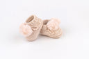 Topsy Pom Pom Baby Bootees Hand Crocheted Cotton