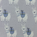 Llama Knitted Baby Stroller Blanket