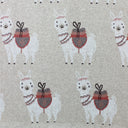 Llama Knitted Baby Stroller Blanket