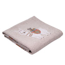 Llama Knitted Baby Stroller Blanket
