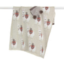 Llama Knitted Baby Stroller Blanket