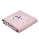 Llama Knitted Baby Stroller Blanket