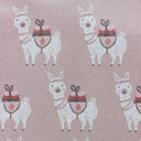 Llama Knitted Baby Stroller Blanket