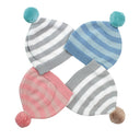 Mason Stripe Baby Hat Cotton Knit with Pompom