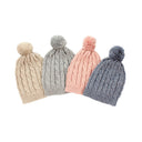 Arlo Baby Hat - Cotton Cable Knit with Pompom