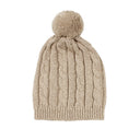 Arlo Baby Hat - Cotton Cable Knit with Pompom